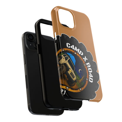 C4MPXRO4D Camper Badge Phone Case | Tough Phone Case