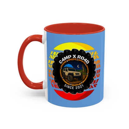 C4MPXRO4D Summer Camper Badge Mug | Accent Coffee Mug 11oz 15oz