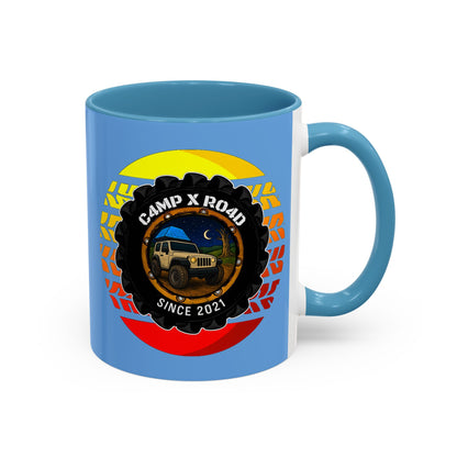 C4MPXRO4D Summer Camper Badge Mug | Accent Coffee Mug 11oz 15oz