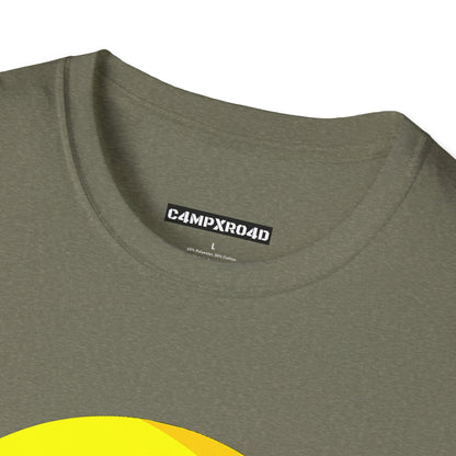 C4MPXRO4D Summer Camper Badge Soft Tee | Graphic T-Shirt