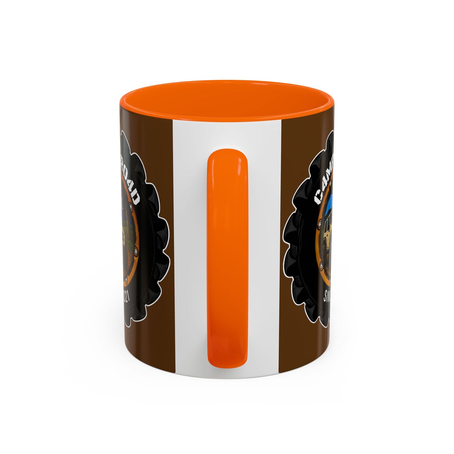 C4MPXRO4D Camper Badge Mug | Accent Coffee Mug 11oz 15oz