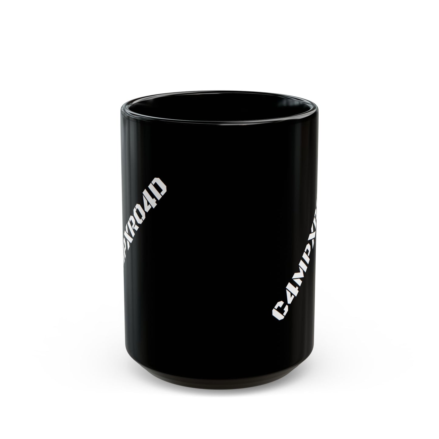 C4MPXR04D Text Design Mug | Black Ceramic Coffee Mug