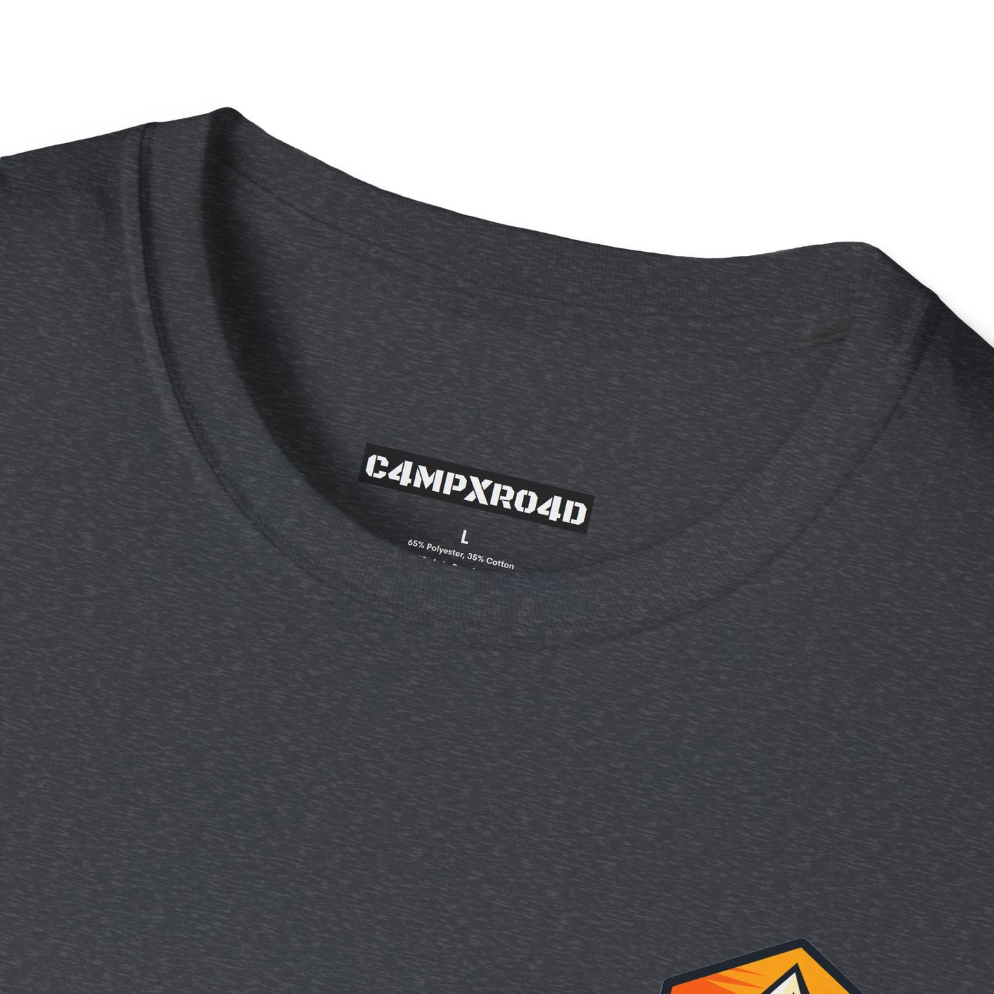 C4MPXRO4D Tiny Hexa Shield Camper Badge Soft Tee | Graphic T-Shirt
