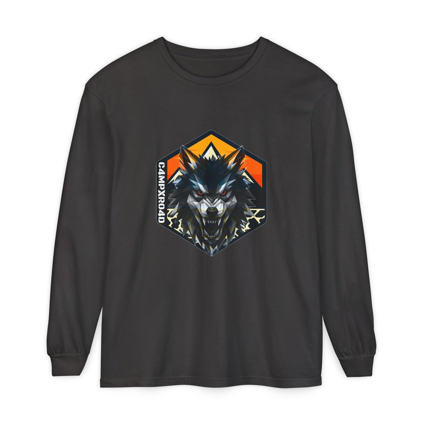 C4MPXRO4D Wolf Shield Camper Badge T-Shirt | Long Sleeve