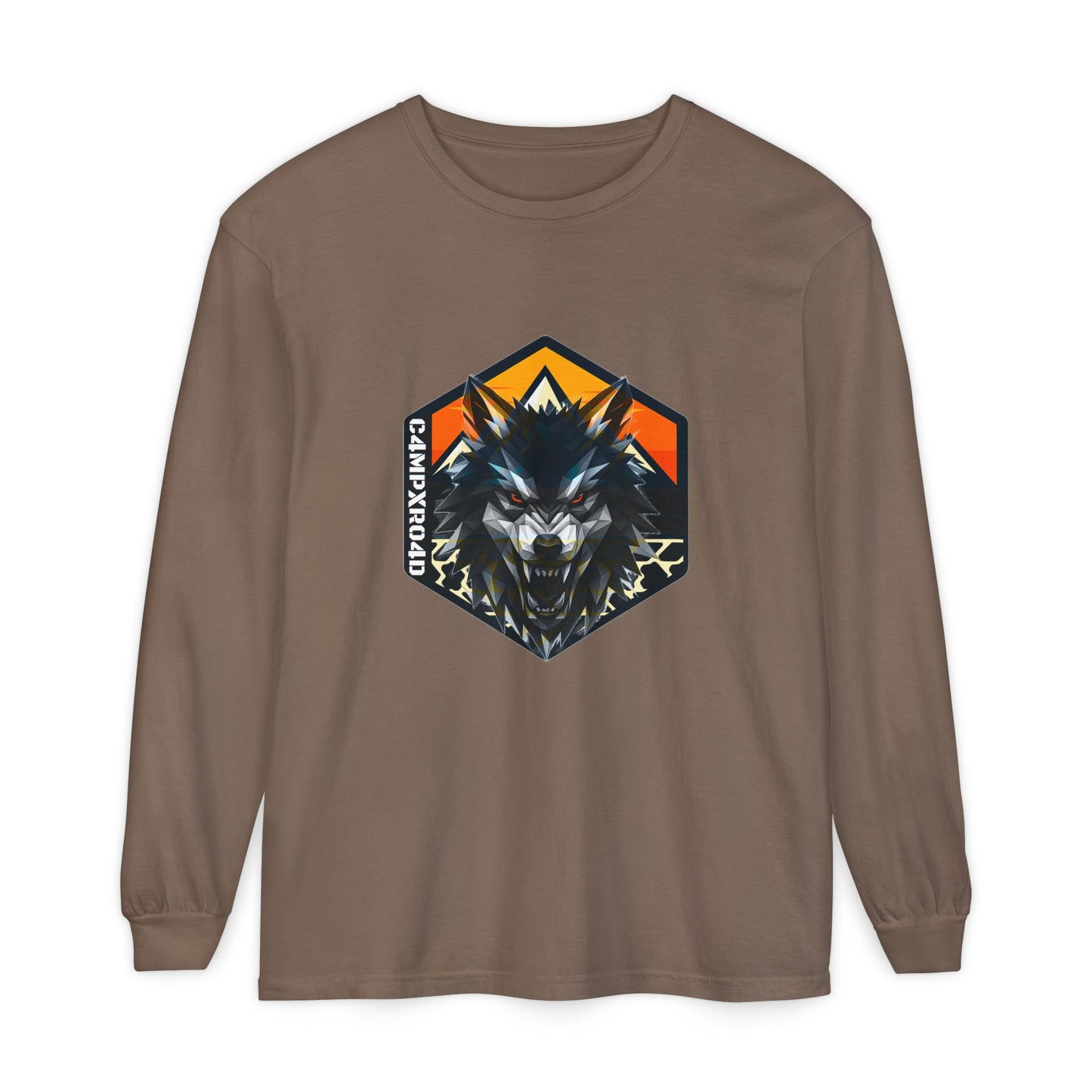 C4MPXRO4D Wolf Shield Camper Badge T-Shirt | Long Sleeve