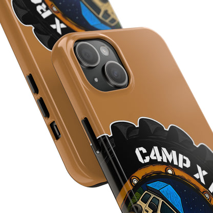 C4MPXRO4D Camper Badge Phone Case | Tough Phone Case