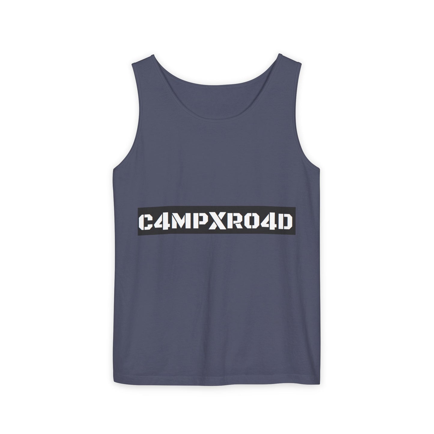 C4MPXR04D logo Tank Top | Graphic camping text tee