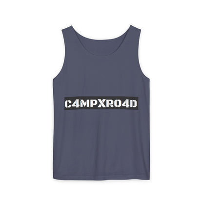 C4MPXR04D logo Tank Top | Graphic camping text tee