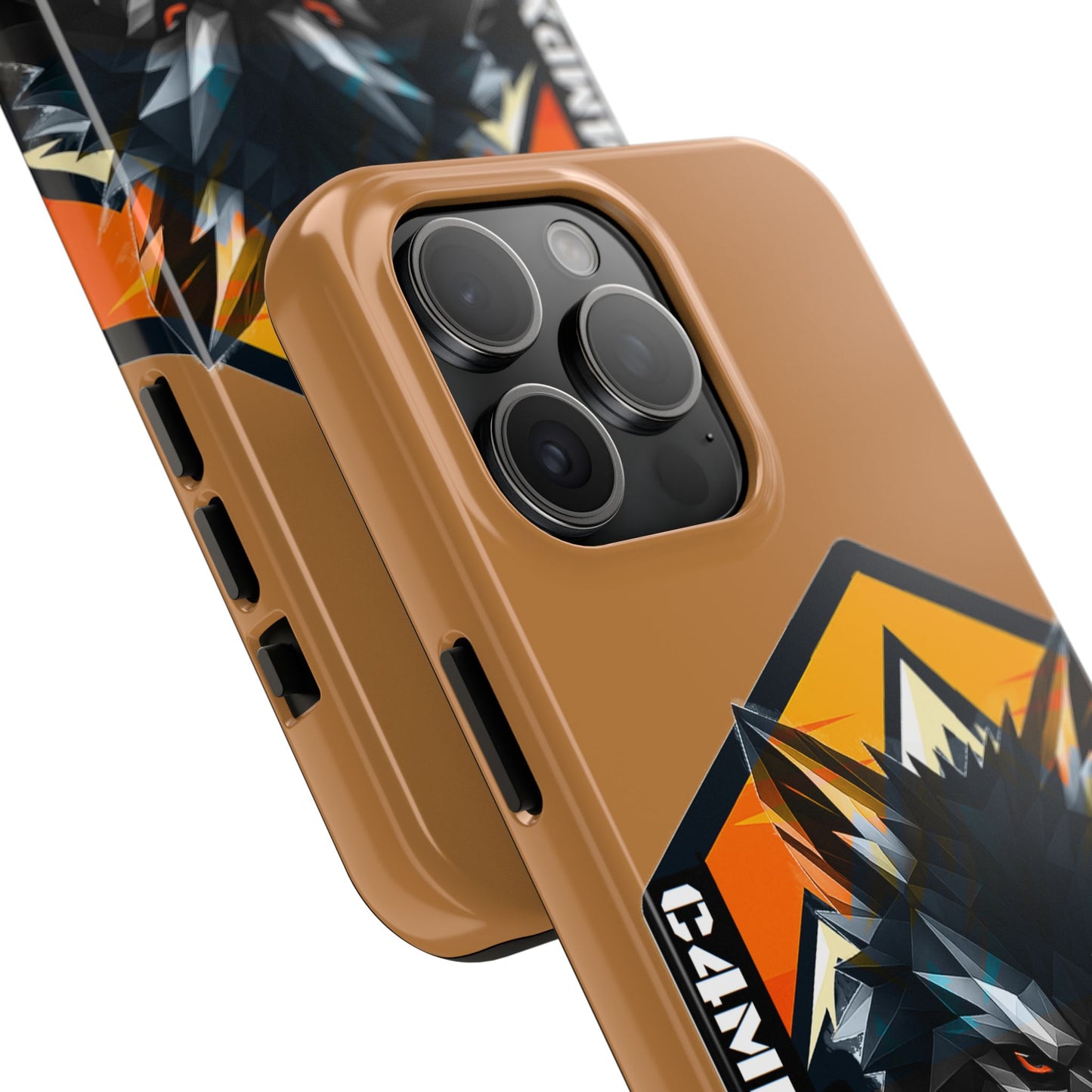 C4MPXRO4D Wolf Shield Camper Badge Phone Case | Tough Phone Case