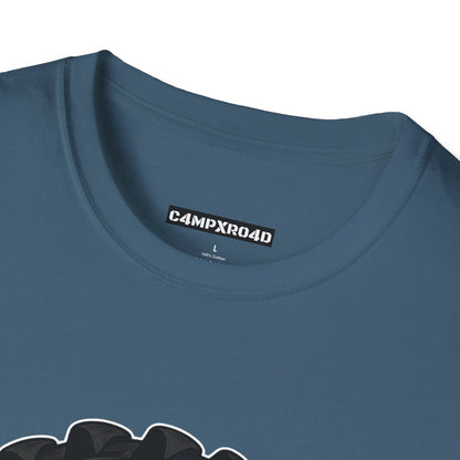 C4MPXRO4D Camper Badge Soft Tee | Graphic T-Shirt