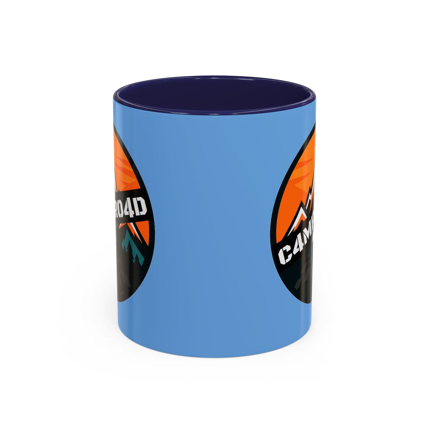 C4MPXRO4D Rounded Shield Camper Badge Mug | Accent Coffee Mug 11oz 15oz