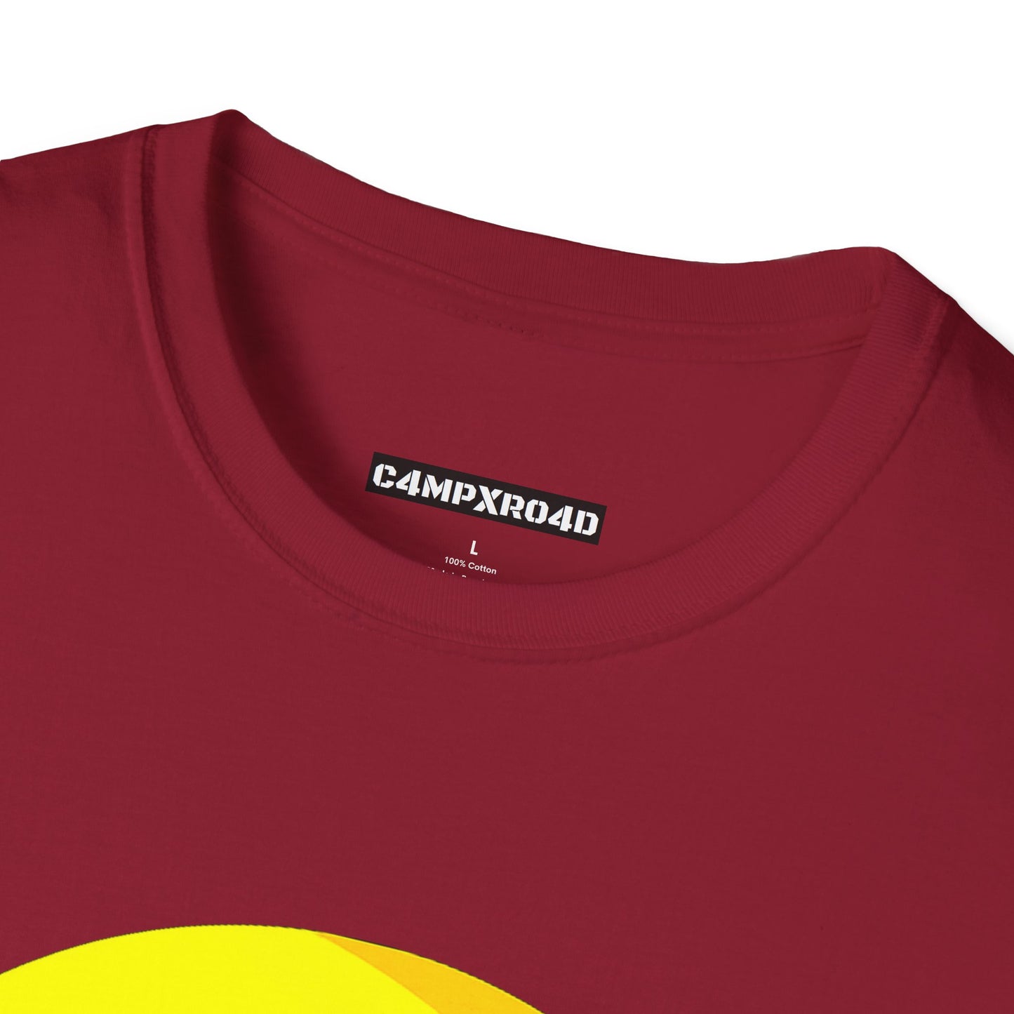 C4MPXRO4D Summer Camper Badge Soft Tee | Graphic T-Shirt