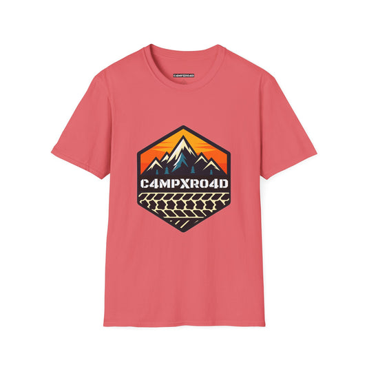 C4MPXRO4D Hexa Shield Camper Badge Soft Tee | Graphic T-Shirt