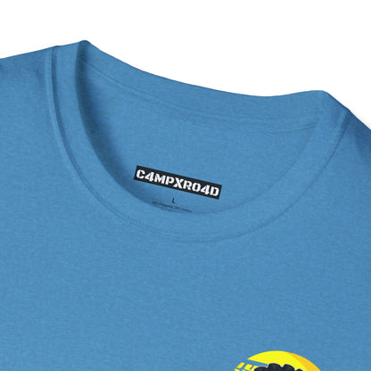 C4MPXRO4D Tiny Summer Camper Badge Soft Tee | Graphic T-Shirt