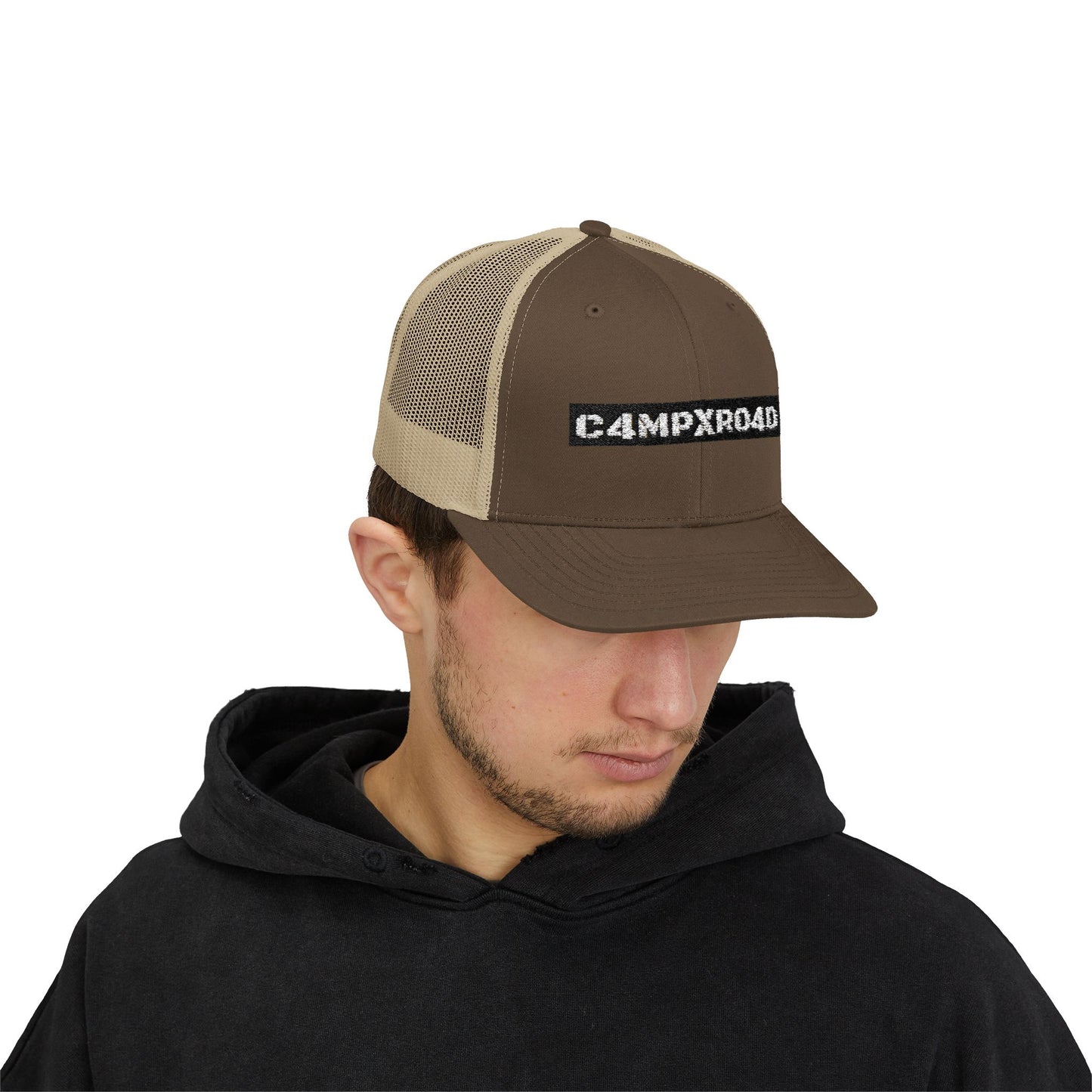 C4MPXRO4D logo Cap | Trucker Snapback Mesh Hat