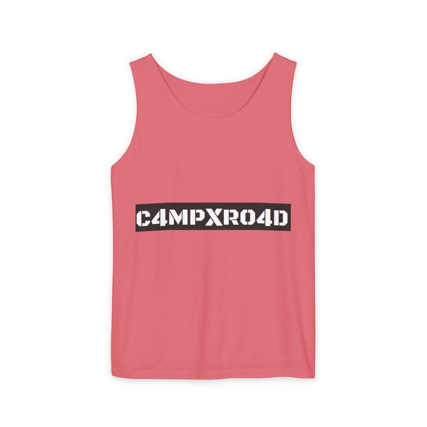 C4MPXR04D logo Tank Top | Graphic camping text tee