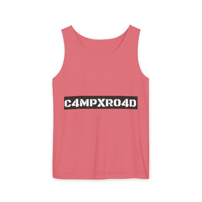 C4MPXR04D logo Tank Top | Graphic camping text tee