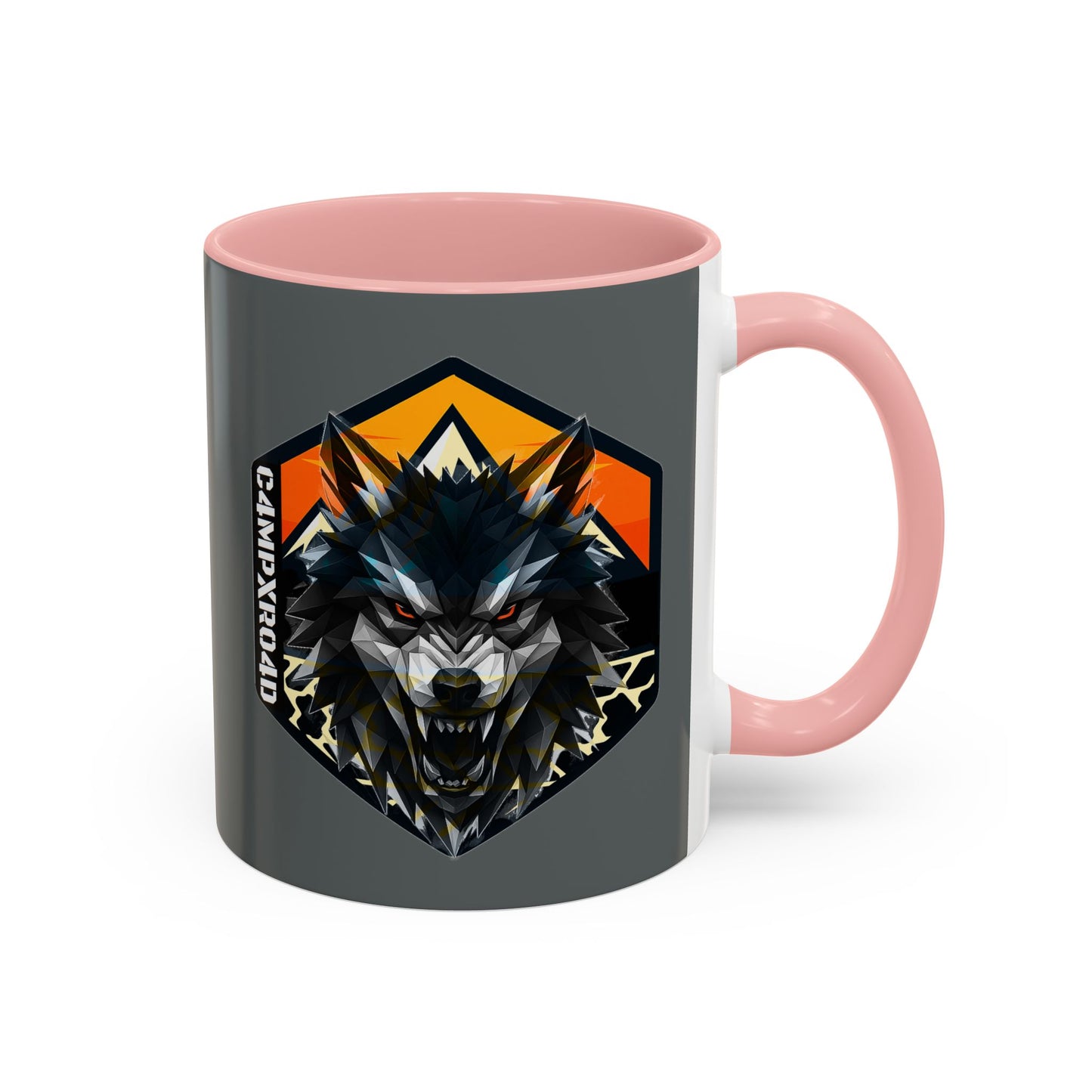 C4MPXRO4D Wolf Shield Camper Badge Mug | Accent Coffee Mug 11oz 15oz