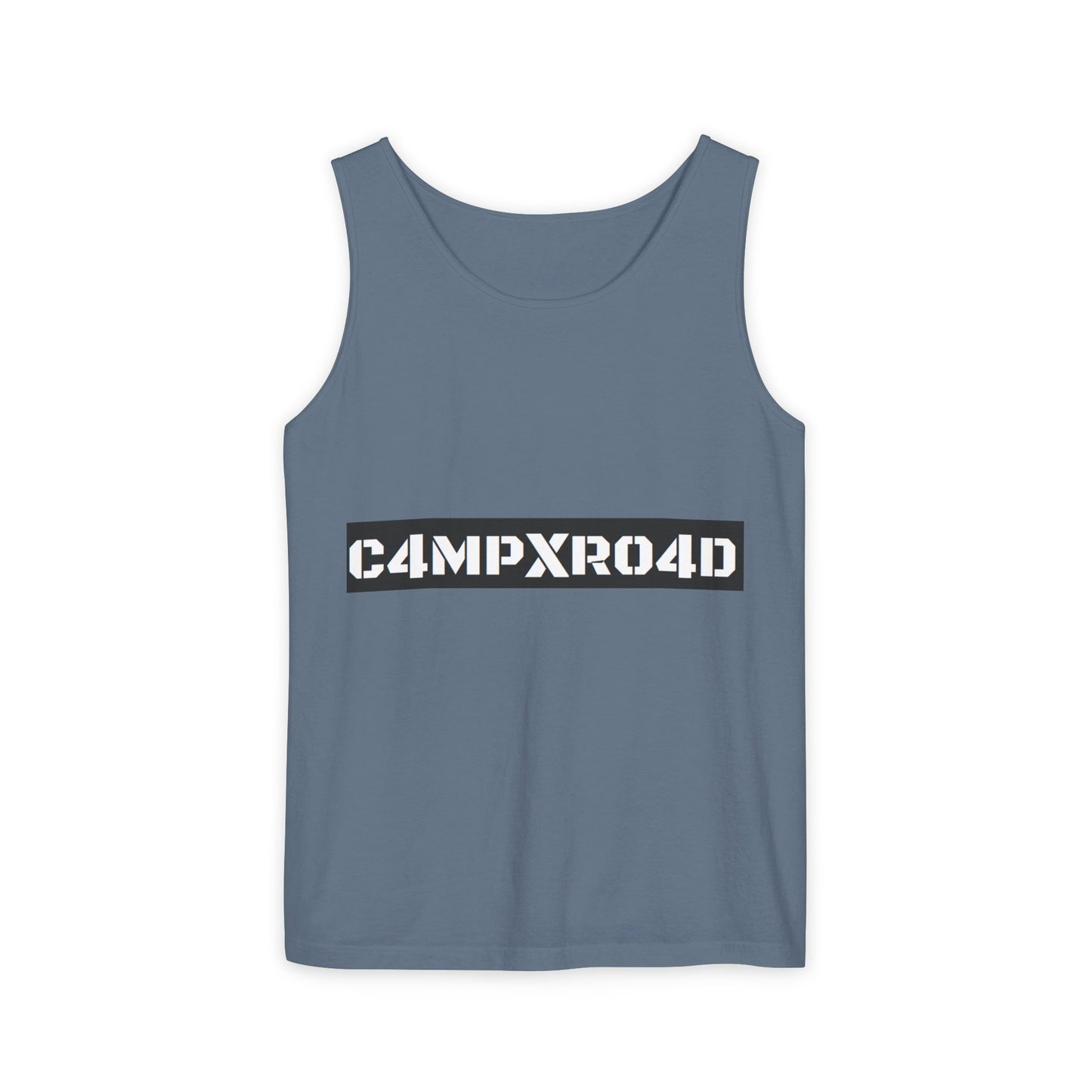 C4MPXR04D logo Tank Top | Graphic camping text tee