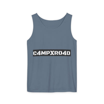C4MPXR04D logo Tank Top | Graphic camping text tee