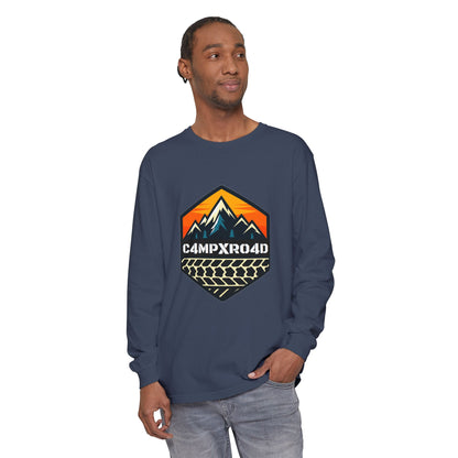 C4MPXRO4D Hexa Shield Camper Badge T-Shirt | Long Sleeve