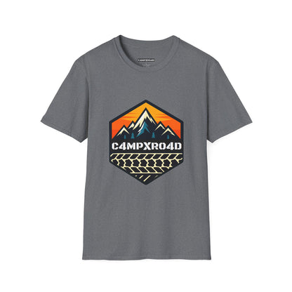 C4MPXRO4D Hexa Shield Camper Badge Soft Tee | Graphic T-Shirt