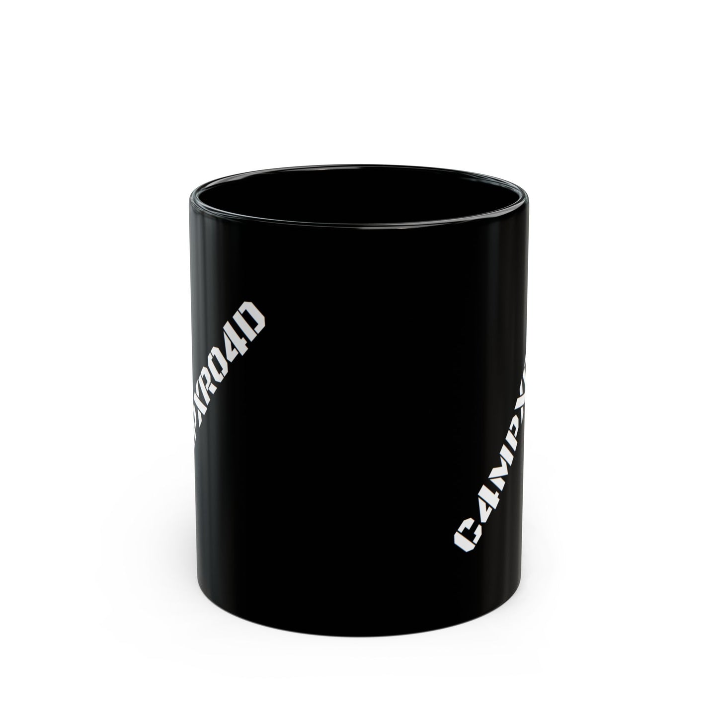 C4MPXR04D Text Design Mug | Black Ceramic Coffee Mug