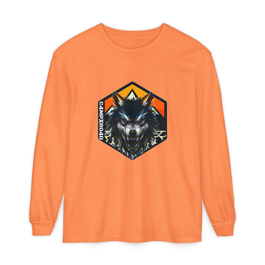 C4MPXRO4D Wolf Shield Camper Badge T-Shirt | Long Sleeve