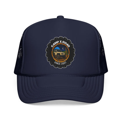 C4MPXRO4D Camper Badge Trucker Cap | Adventure Mesh Hat