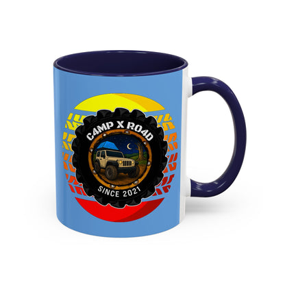 C4MPXRO4D Summer Camper Badge Mug | Accent Coffee Mug 11oz 15oz