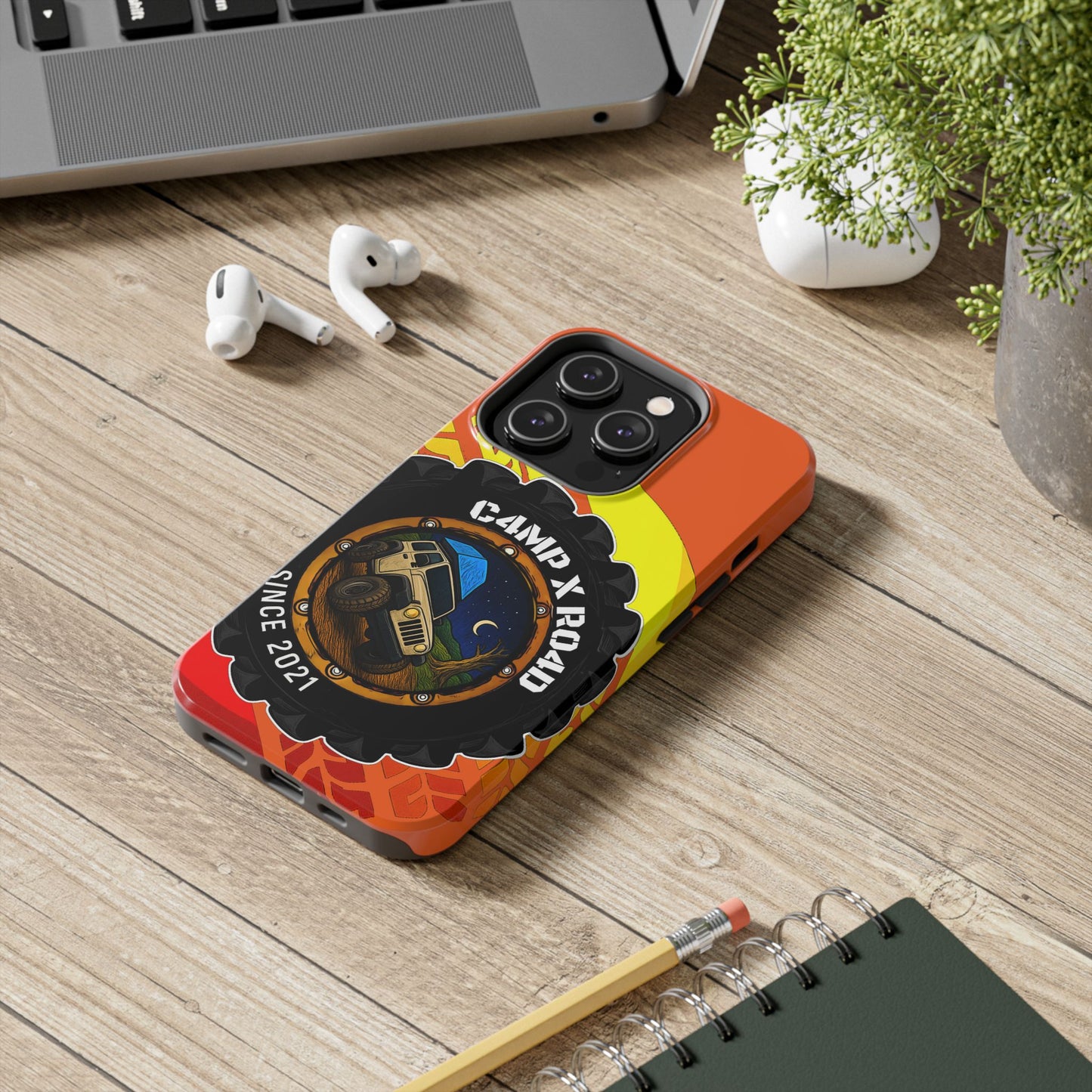 C4MPXRO4D Summer Camper Badge Phone Case | Tough Phone Case
