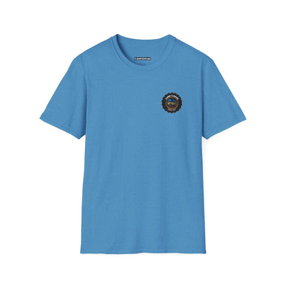 C4MPXRO4D Tiny Camper Badge Soft Tee | Graphic T-Shirt