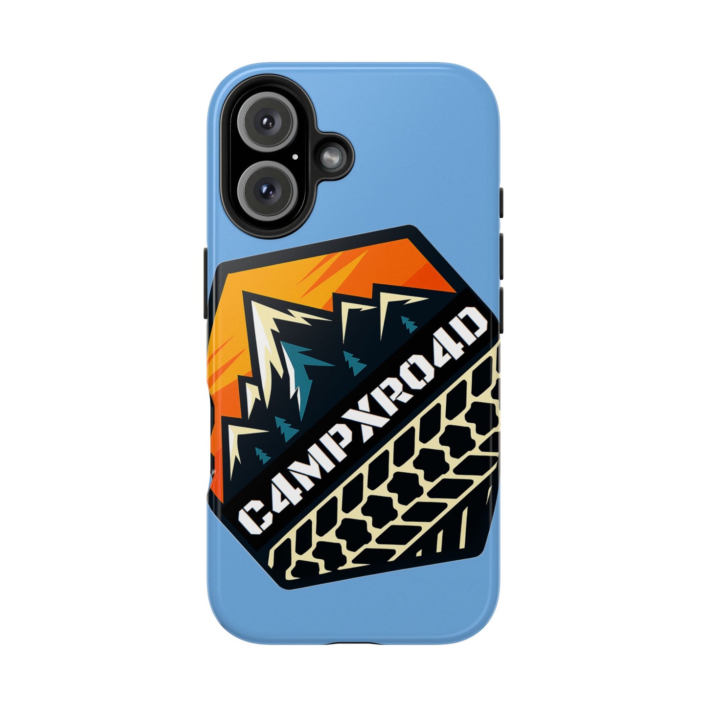 C4MPXRO4D Hexa Shield Camper Badge Phone Case | Tough Phone Case