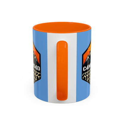 C4MPXRO4D Hexa Shield Camper Badge Mug | Accent Coffee Mug 11oz 15oz