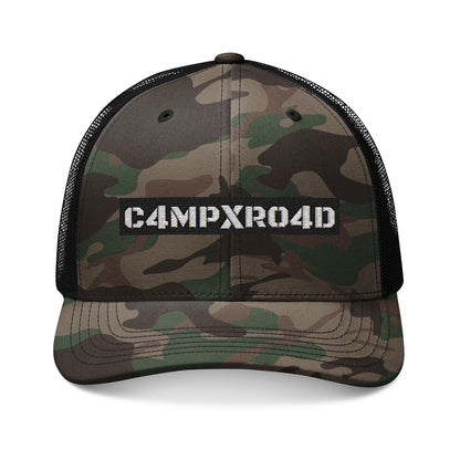 CAMPXR04D Embroidered Camouflage Trucker Hat | Camo Mesh Cap
