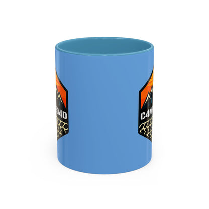 C4MPXRO4D Hexa Shield Camper Badge Mug | Accent Coffee Mug 11oz 15oz