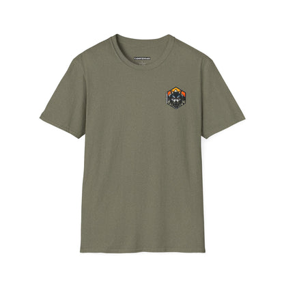 C4MPXRO4D Tiny Wolf Shield Camper Badge Soft Tee | Graphic T-Shirt
