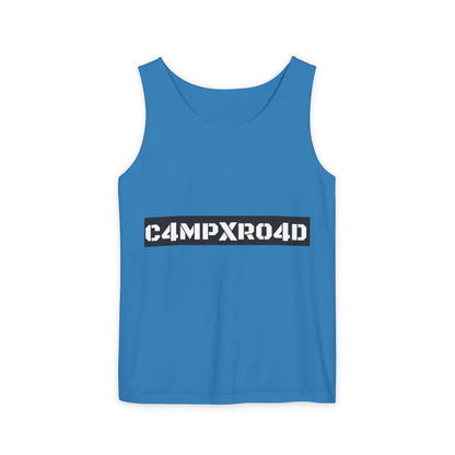 C4MPXR04D logo Tank Top | Graphic camping text tee