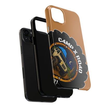 C4MPXRO4D Camper Badge Phone Case | Tough Phone Case