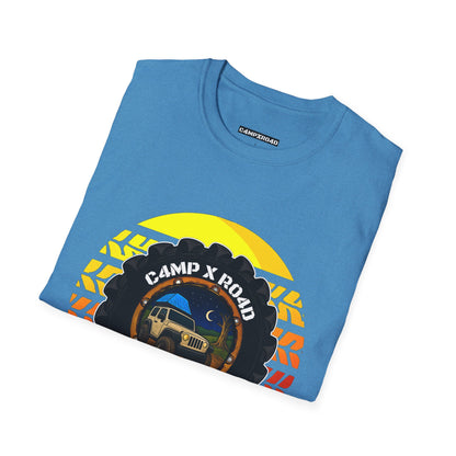 C4MPXRO4D Summer Camper Badge Soft Tee | Graphic T-Shirt