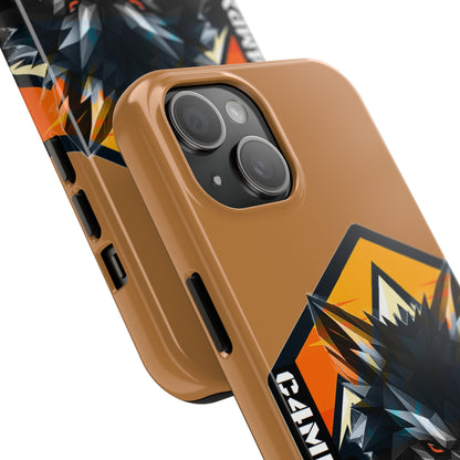 C4MPXRO4D Wolf Shield Camper Badge Phone Case | Tough Phone Case