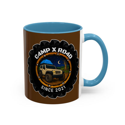 C4MPXRO4D Camper Badge Mug | Accent Coffee Mug 11oz 15oz