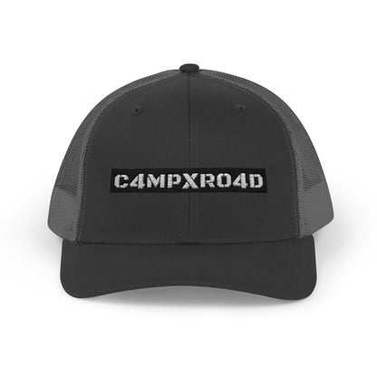 C4MPXRO4D logo Cap | Trucker Snapback Mesh Hat