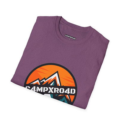 C4MPXRO4D Rounded Shield Camper Badge Soft Tee | Graphic T-Shirt