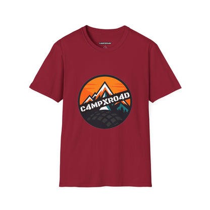 C4MPXRO4D Rounded Shield Camper Badge Soft Tee | Graphic T-Shirt