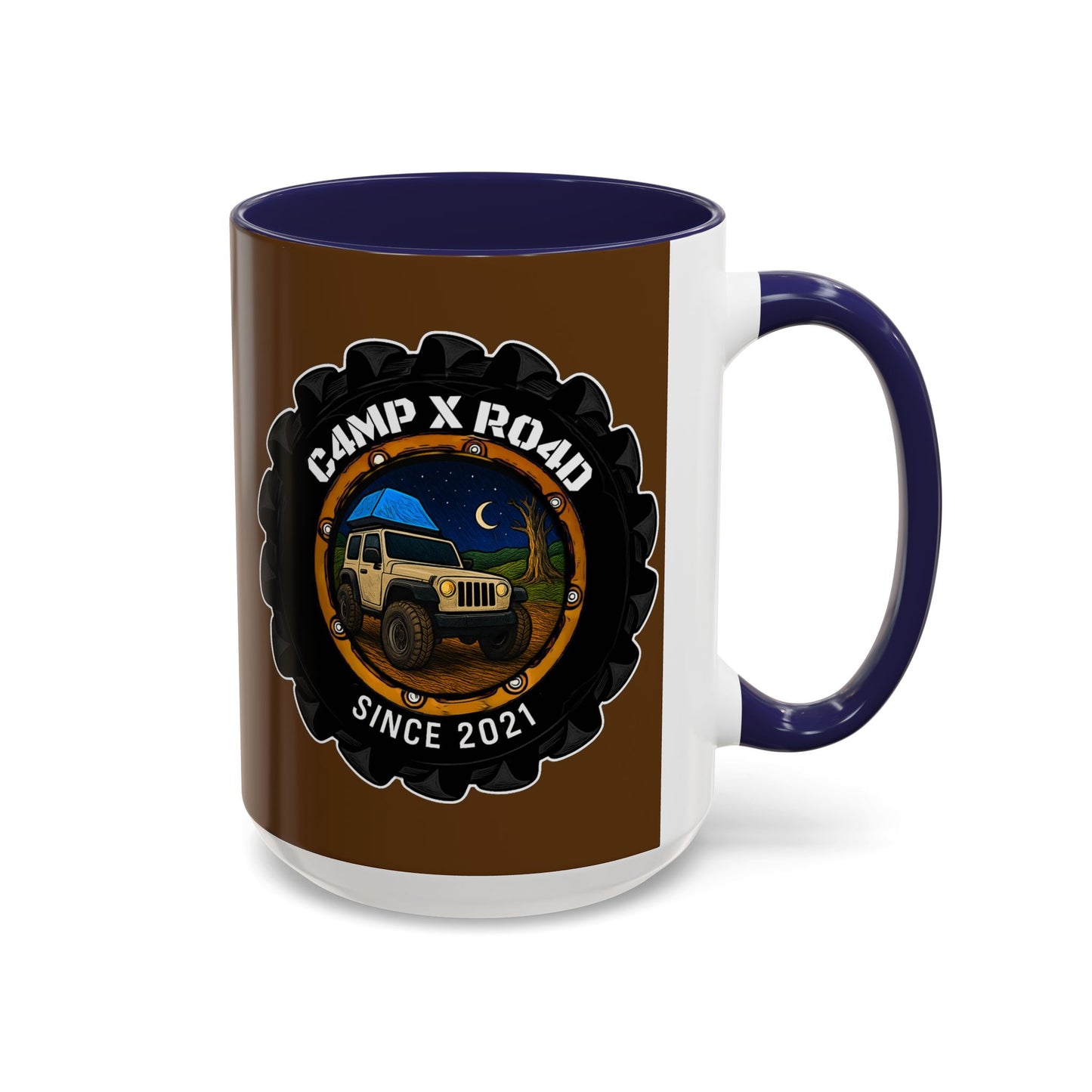 C4MPXRO4D Camper Badge Mug | Accent Coffee Mug 11oz 15oz