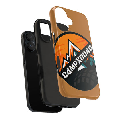 C4MPXRO4D Rounded Shield Camper Badge Phone Case | Tough Phone Case