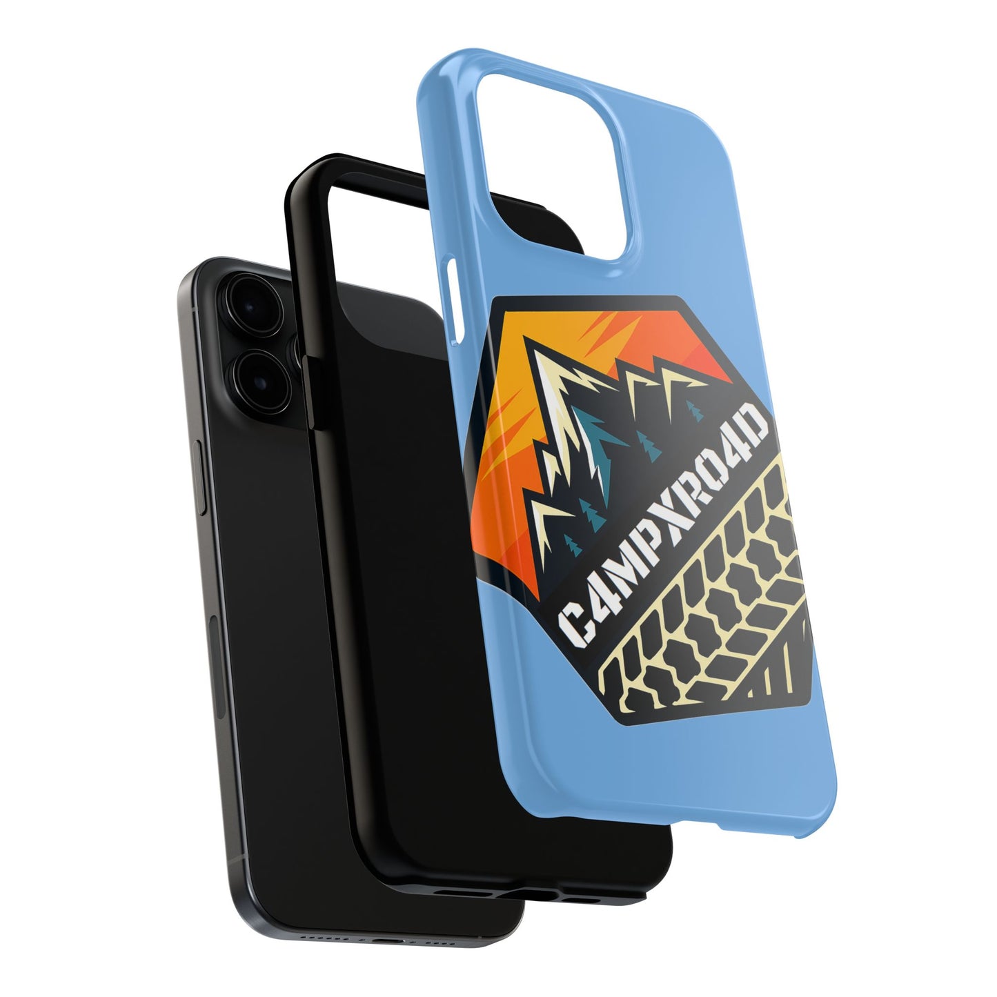C4MPXRO4D Hexa Shield Camper Badge Phone Case | Tough Phone Case
