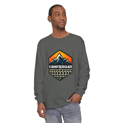 C4MPXRO4D Hexa Shield Camper Badge T-Shirt | Long Sleeve