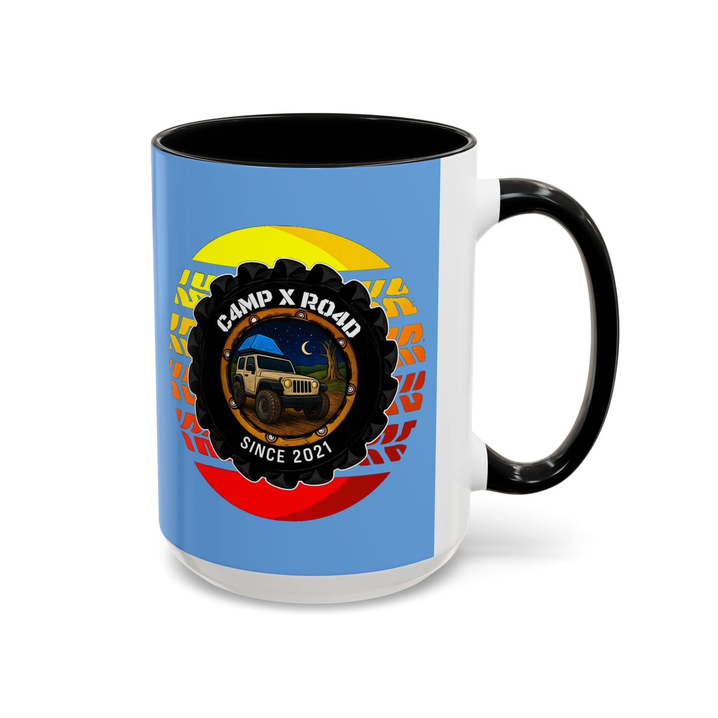 C4MPXRO4D Summer Camper Badge Mug | Accent Coffee Mug 11oz 15oz